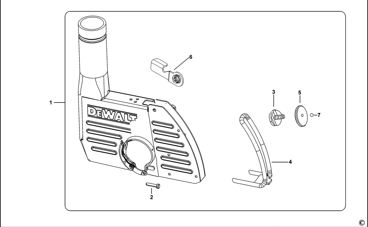 Vue éclatée DeWalt DWE46100 Type 1 - planche 1