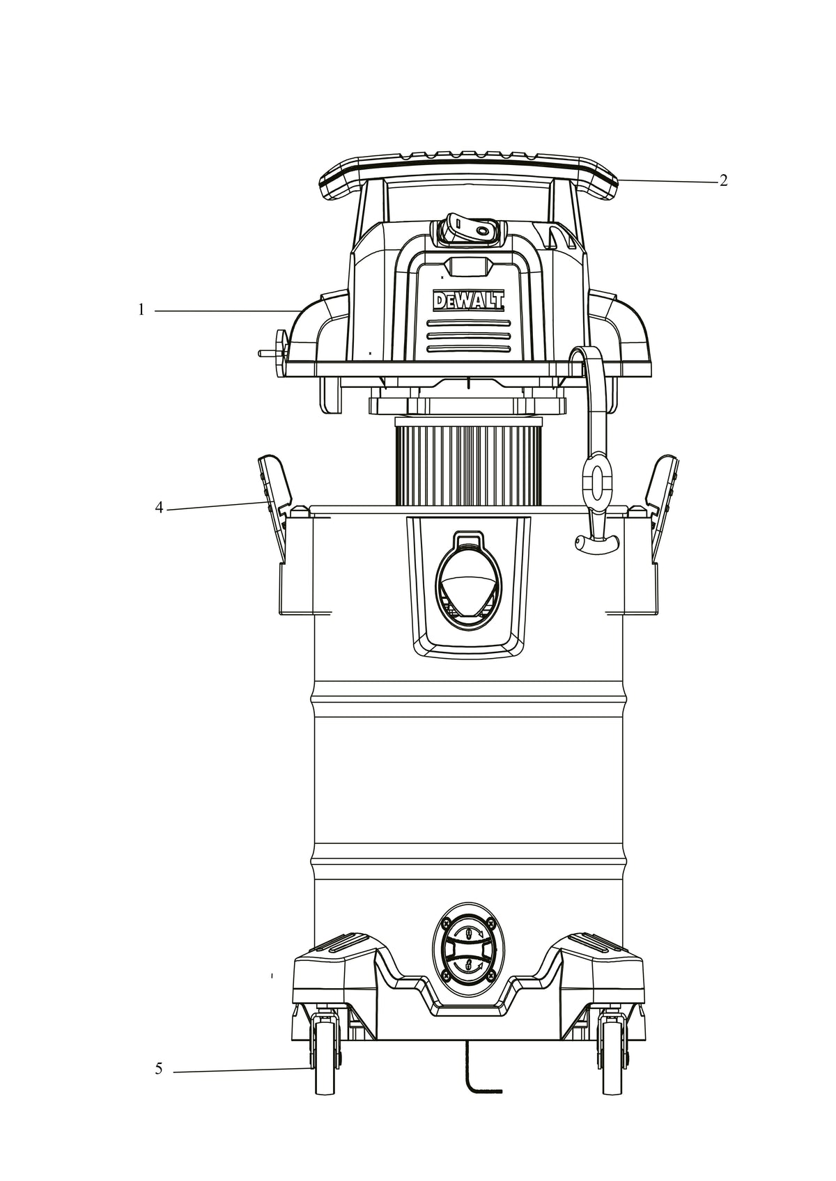 Vue éclatée DeWalt DXV30SAPTA Type 1 - planche 3