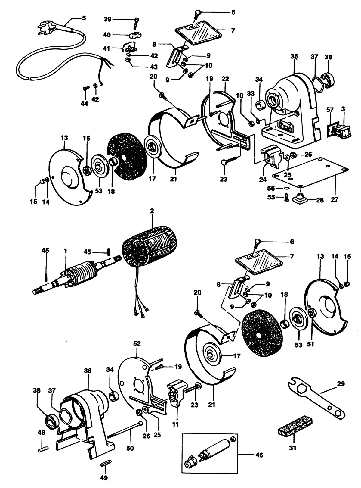 Vue éclatée DeWalt EDS163 Type 1 - planche 1