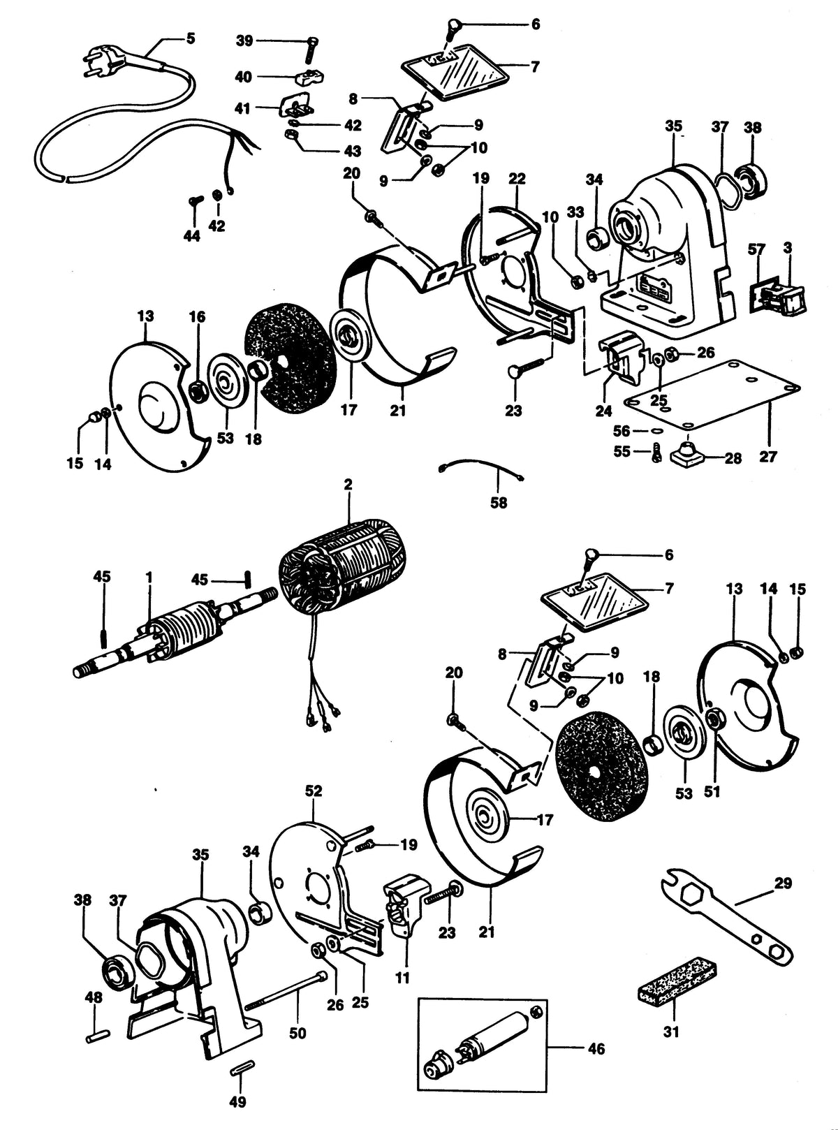 Vue éclatée DeWalt EDS164 Type 3 - planche 1