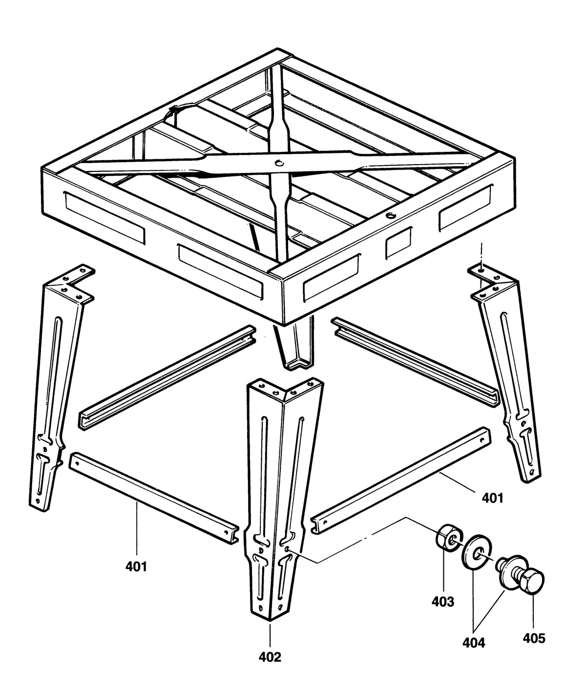 Vue éclatée DeWalt RAS1501---B Type 1 - planche 7