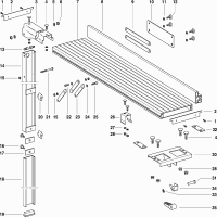 Vue éclatée Metabo TABLE REAR EXTENSION UK220-PK200-255-HC3 0910018469 11 - page 1