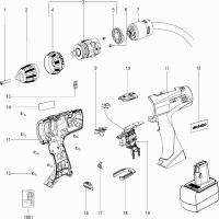Vue éclatée Metabo BSZ 14.4 IMPULS 02165000 - page 1