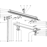 Vue éclatée Metabo TAFELVERLENGING 1600MM R-L-KGS255 L-KGS3 0910058827 10 - page 1