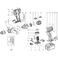 Vue éclatée Metabo SB 18 LTX BL QUICK 02199000 - page 1