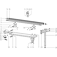Vue éclatée Metabo TAFELVERLENGING 1600MM R-KGS305 0910061895 10 - page 1