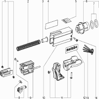 Vue éclatée Metabo SM 5-55 SCREWDRIVER-MAGAZINE 31619000 - page 1