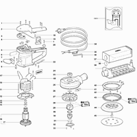 Vue éclatée Metabo SX E 450 DUO 00458000 - page 1