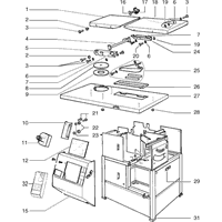 Vue éclatée Metabo MULTI 260 S-W 0290026008 11 - page 3