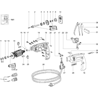 Vue éclatée Metabo B 560 00556000 - page 1