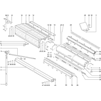Vue éclatée Metabo AANVOERTAFEL LANG PKU 250 1800MM 0910060112 10 - page 1
