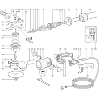 Vue éclatée Metabo W 20-230 SP 06404000 - page 1