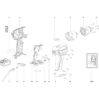 Vue éclatée Metabo SSW 18 LT 02128000 - page 1