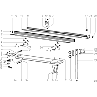 Vue éclatée Metabo TAFELVERLENGING 3000MM R-KGS303 0910058894 10 - page 1
