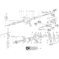 Vue éclatée Metabo BHE 20 SP 00254000 - page 1