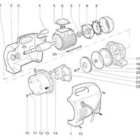 Vue éclatée Metabo HWW 3000-20 S 0250300120 10 - page 2