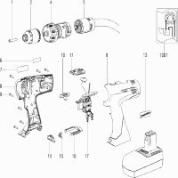 Vue éclatée Metabo SBZ 18 IMPULS 01443380 - page 1