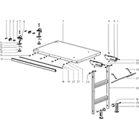 Vue éclatée Metabo HULPTAFEL TKHS 315 C/M / BKS / BKH 0910014030 12 - page 1