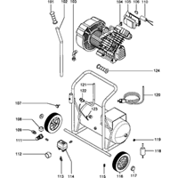 Vue éclatée Metabo POWERAIR V 400 0230140000 10 - page 1
