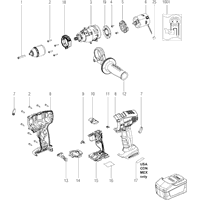 Vue éclatée Metabo SB 18 LT 02141000 - page 1