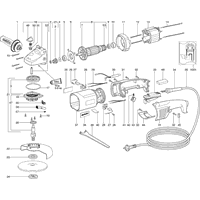 Vue éclatée Metabo W 14-125 ERGO 06250261 - page 3
