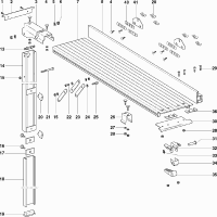 Vue éclatée Metabo TABLE REAR EXTENSION 31881000 - page 1