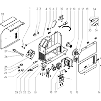 Vue éclatée Metabo MIG-MAG 165 SP 0021031650 10 - page 6