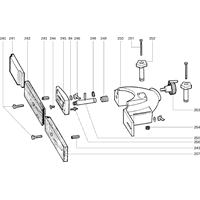 Vue éclatée Metabo MULTI 260 S-W 0290026008 10 - page 1
