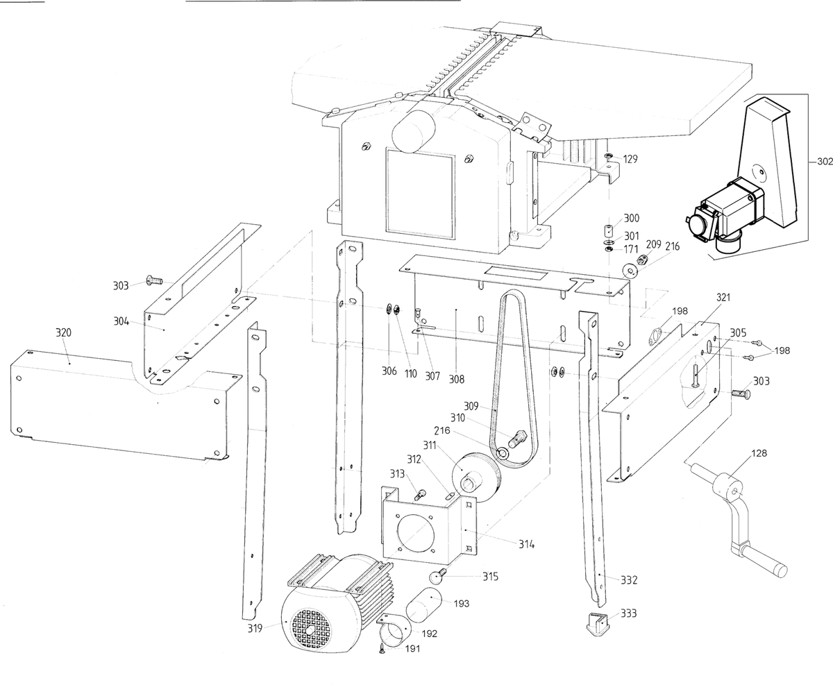 Vue éclatée Metabo HC 260 C 2,20 WNB 0114026000 11 - page 3