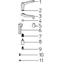 Vue éclatée Metabo SPANINRICHTING WERKSTUK KGS 0910031228 11 - page 1