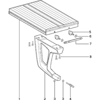 Vue éclatée Metabo TAFELVERLENGING 880MM PKU250 1010698460 10 - page 1