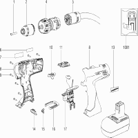 Vue éclatée Metabo SBZ 14.4 IMPULS 01442000 - page 1