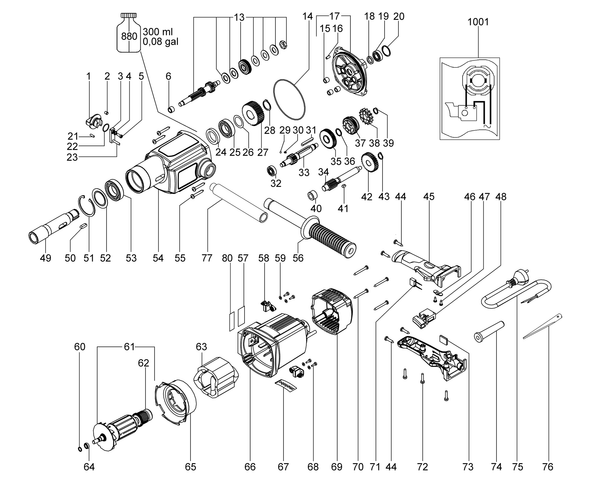 Vue éclatée Metabo B 32/3 00323260 - page 1