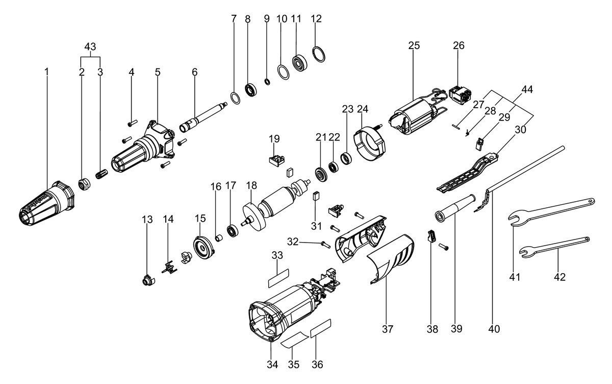Vue éclatée Metabo GP 400 00453000 - page 1