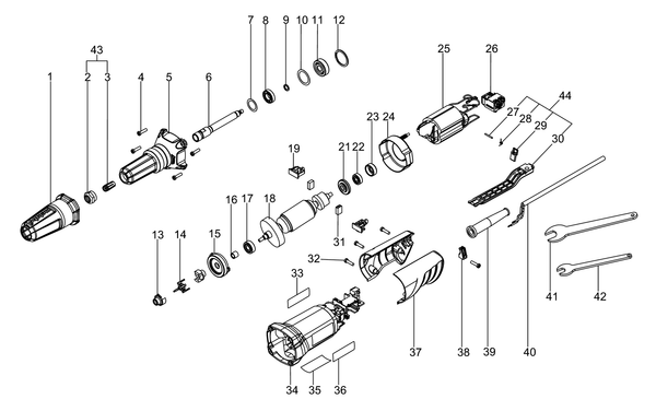 Vue éclatée Metabo GP 400 00453000 - page 1