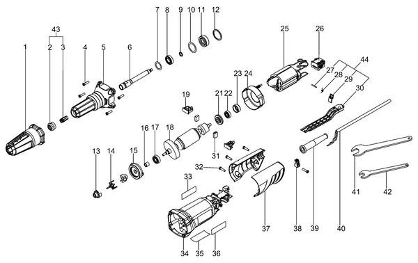 Vue éclatée Metabo GP 400 00453001 - page 1