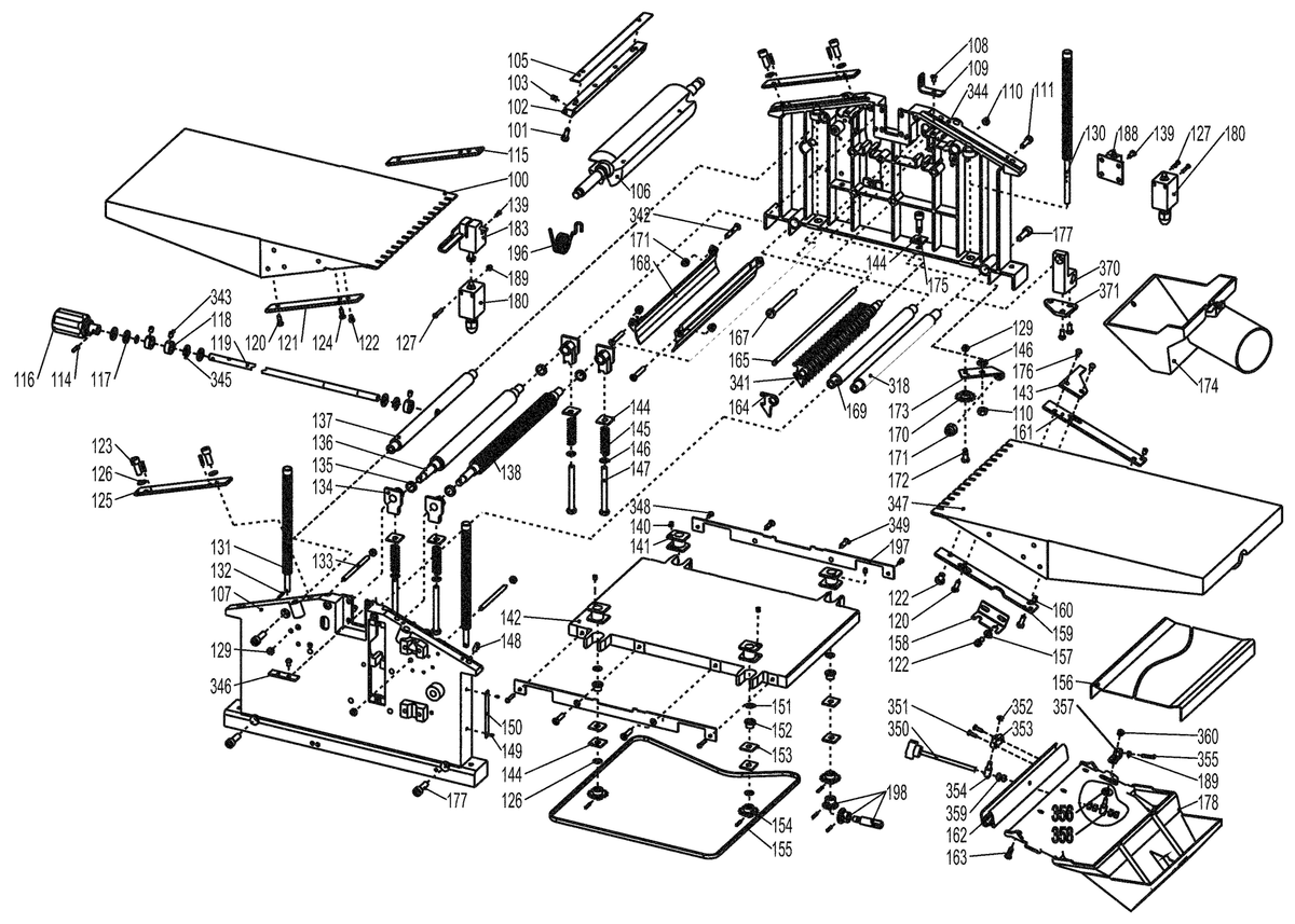 Vue éclatée Metabo HC 260 C 2,20 WNB 0114026000 13 - page 1