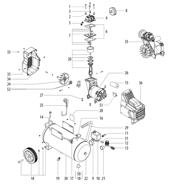 Vue éclatée Metabo Basic 250-24 W OF 01532000 - page 1