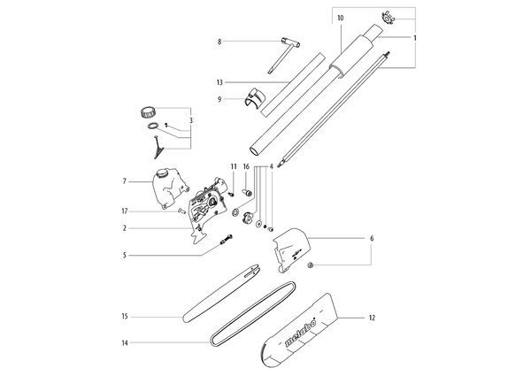 Vue éclatée Metabo MA-MS 25 01727000 - page 1