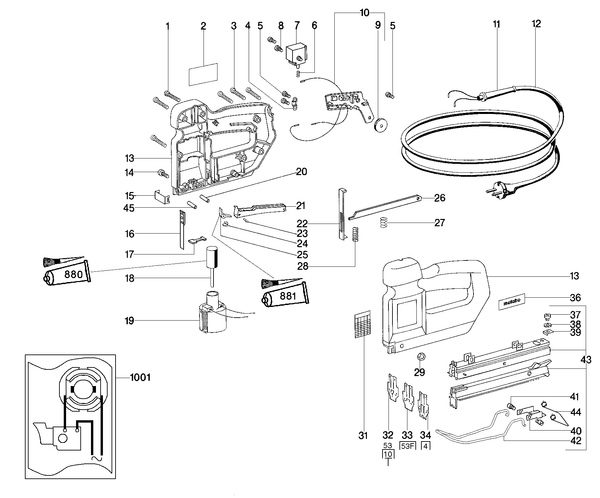 Vue éclatée Metabo TA E 2019 02019002 - page 1