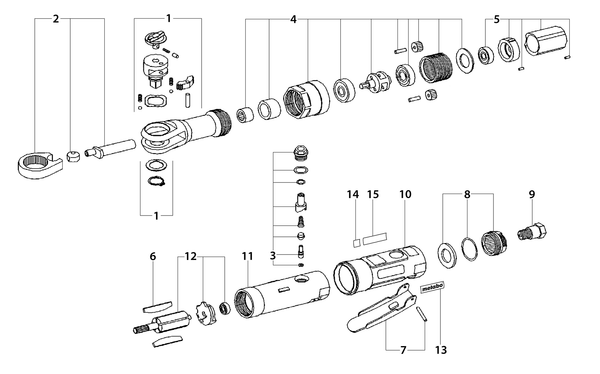 Vue éclatée Metabo DRS 68 Set 1/2" 04119000 - page 1