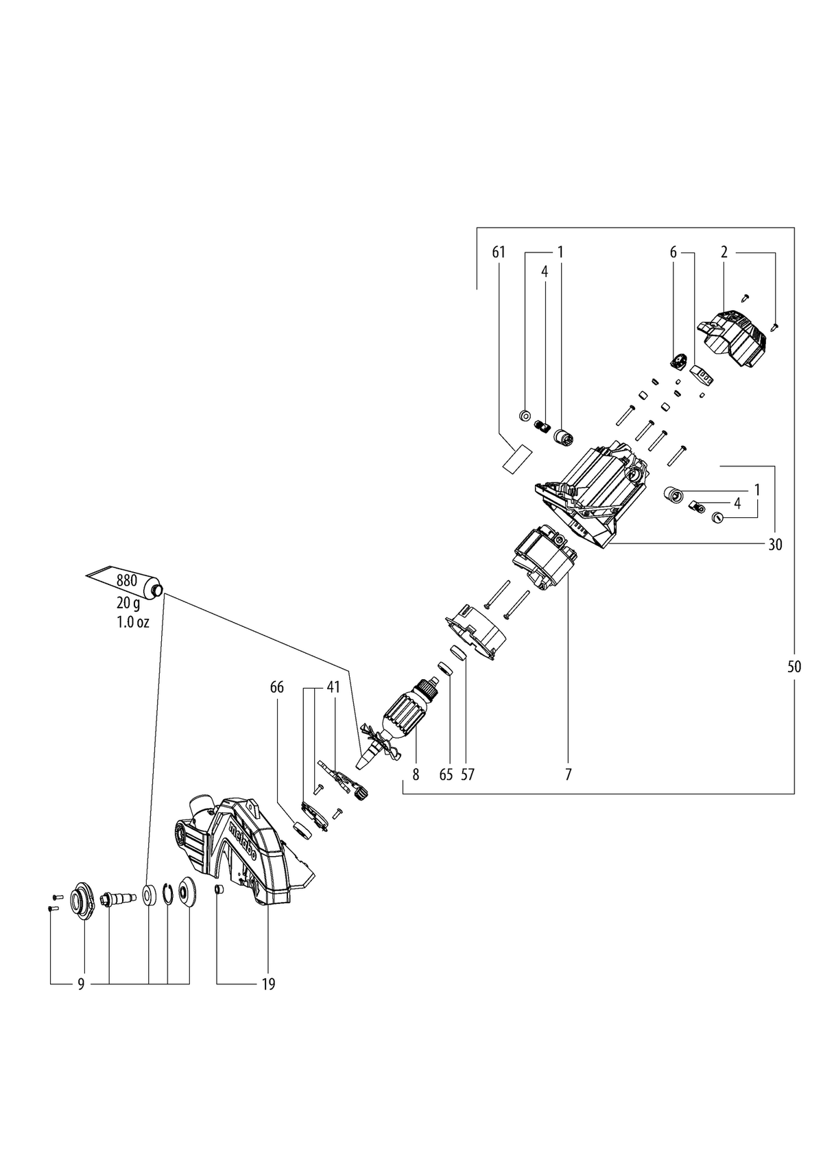 Vue éclatée Metabo KGSV 254 MC 15254000 - page 3