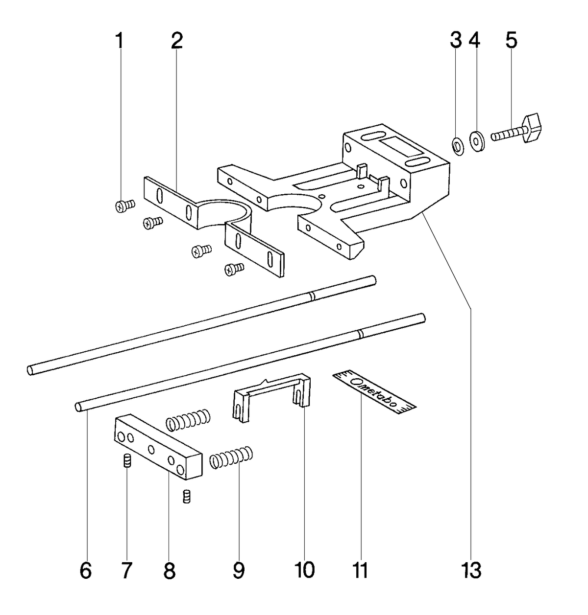 Vue éclatée Metabo Guide parallele 31507000 - page 1